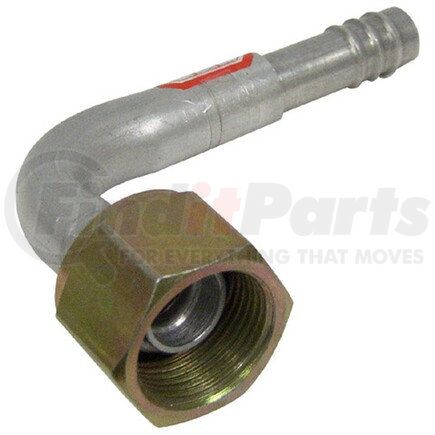 FT1526C by UNIVERSAL AIR CONDITIONER (UAC) - A/C Refrigerant Hose Fitting -- Aluminum 90º Female Oring Barb Fitting