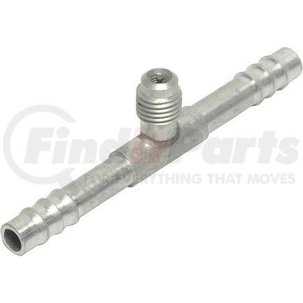 FT1965C by UNIVERSAL AIR CONDITIONER (UAC) - A/C Refrigerant Hose Fitting -- Aluminum Straight Barb Splicer w/ Service Port