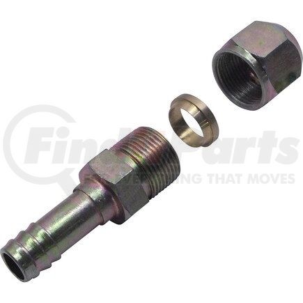 FT2683C by UNIVERSAL AIR CONDITIONER (UAC) - A/C Refrigerant Hose Fitting -- Steel Straight Compression Barb Fitting