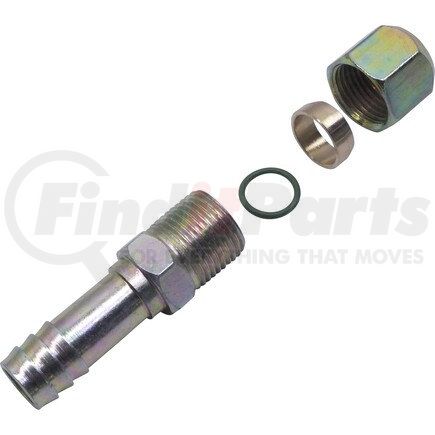 FT2685C by UNIVERSAL AIR CONDITIONER (UAC) - A/C Refrigerant Hose Fitting -- Steel Straight Compression Barb Fitting