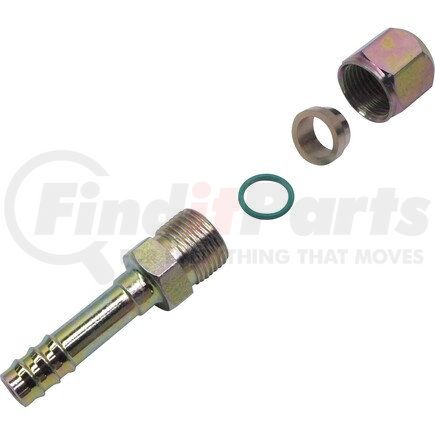 FT2681C by UNIVERSAL AIR CONDITIONER (UAC) - A/C Refrigerant Hose Fitting -- Steel Straight Compression Barb Fitting