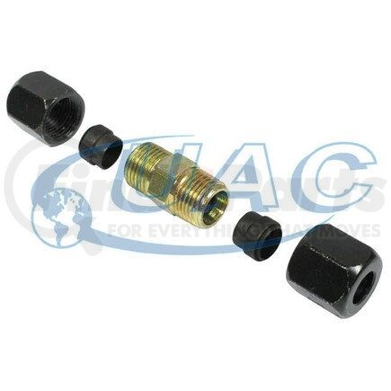 FT2686C by UNIVERSAL AIR CONDITIONER (UAC) - A/C Refrigerant Hose Fitting -- Steel Straight Double Compression Fitting