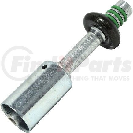 FT4301C by UNIVERSAL AIR CONDITIONER (UAC) - A/C Refrigerant Hose Fitting -- Aluminum Straight Male Springlock Beadlock Fitting