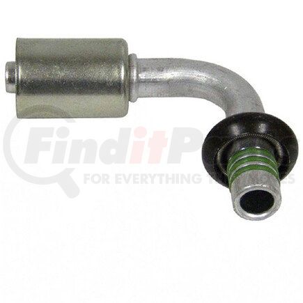 FT4322C by UNIVERSAL AIR CONDITIONER (UAC) - A/C Refrigerant Hose Fitting -- Aluminum 90º Male Springlock Beadlock Fitting