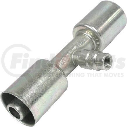 FT6033SBC by UNIVERSAL AIR CONDITIONER (UAC) - A/C Refrigerant Hose Fitting -- Steel Str. Beadlock Splicer Ftg. w/ Service Port