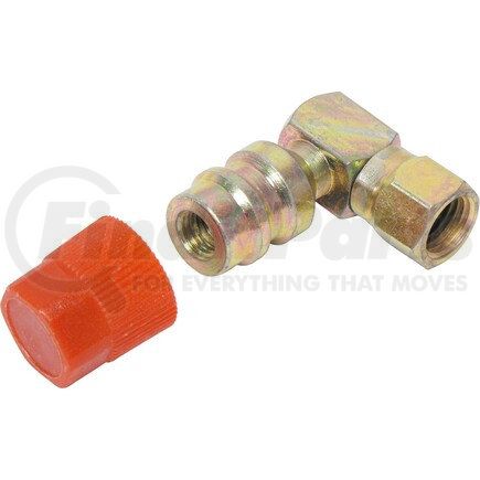 FT7611SRC by UNIVERSAL AIR CONDITIONER (UAC) - A/C Service Valve Fitting -- Steel 90º Screw-on Service Port Fitting