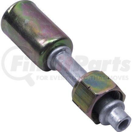FT9302C by UNIVERSAL AIR CONDITIONER (UAC) - A/C Refrigerant Hose Fitting -- Aluminum Straight Female Oring Beadlock Fitting