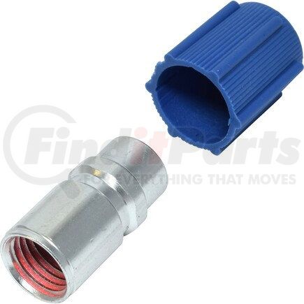 GA2002C by UNIVERSAL AIR CONDITIONER (UAC) - A/C Service Valve Fitting -- Aluminum Straight Screw-on Service Port Fitting