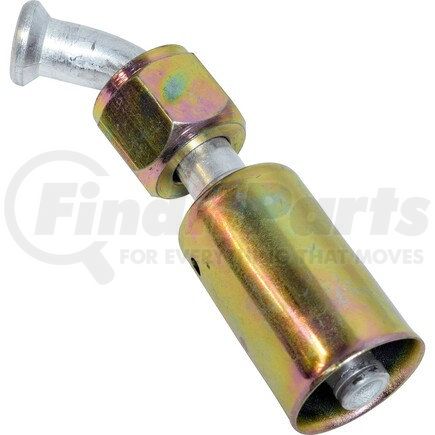 FT0051C by UNIVERSAL AIR CONDITIONER (UAC) - A/C Refrigerant Hose Fitting -- Aluminum 45º Female Flare Beadlock Fitting