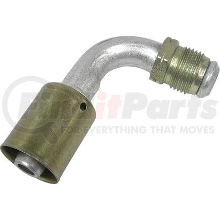 Universal Air Conditioner (UAC) FT0072C A/C Refrigerant Hose Fitting A/C Refrigerant Hose Fitting -- Aluminum 90º Male Flare