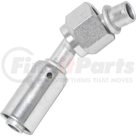 FT0081RBC by UNIVERSAL AIR CONDITIONER (UAC) - A/C Refrigerant Hose Fitting -- Aluminum 45º Female Oring Beadlock Fitting