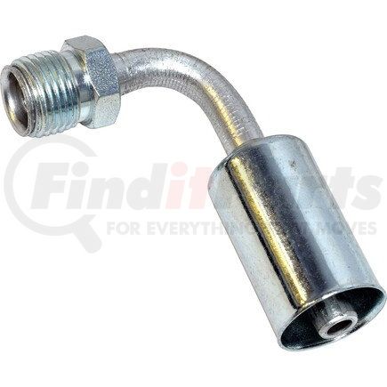 FT0109C by UNIVERSAL AIR CONDITIONER (UAC) - A/C Refrigerant Hose Fitting -- Aluminum 90º Male Insert Oring Beadlock Fitting