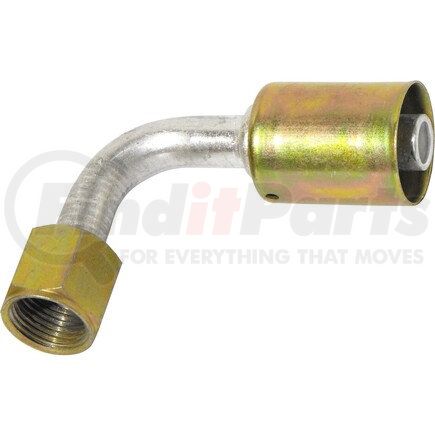 FT1126C by UNIVERSAL AIR CONDITIONER (UAC) - A/C Refrigerant Hose Fitting -- Aluminum 90º Female Flare Beadlock Fitting