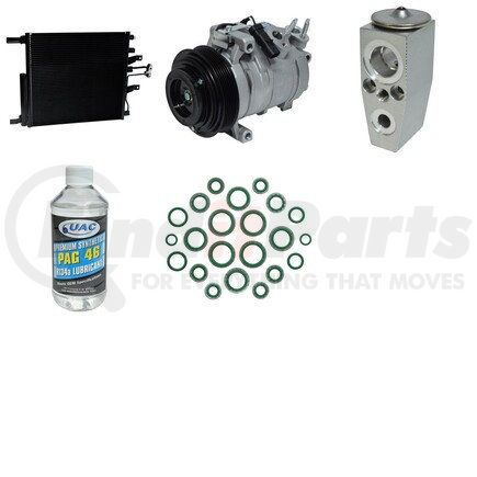 KT5861A by UNIVERSAL AIR CONDITIONER (UAC) - A/C Compressor and Condenser Kit - CO30014C/CN4392PFC, with Expansion Valves