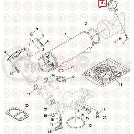 331372 by PAI - Water Connector Gasket - Caterpillar Engine 3406E/C15/C16/C18/3400 Series
