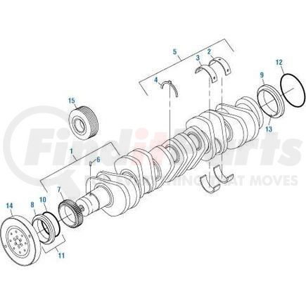 336002 by PAI - Engine Crankshaft Wear Ring - for Caterpillar C9/C10/C12/C13 Application