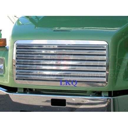 F-3059 by ARANDA - STAINLESS HORIZONTAL BAR GRILL FREIGHTLINER FL 50 60 70 80 106 & 112 TRUCKS, 7 HORIZONTAL BARS