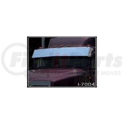 I-7004 by ARANDA - INTERNATIONAL 9000 SERIES TRUCK FLAT WINDSHIELD 13 INCH STAINLESS DROP VISOR