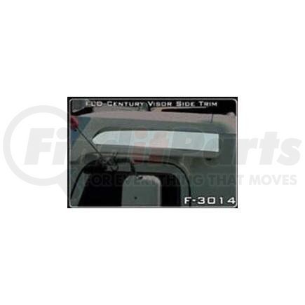 F3014 by ARANDA - FREIGHTLINER CENTURY CLASS STAINLESS VISOR SIDE TRIM