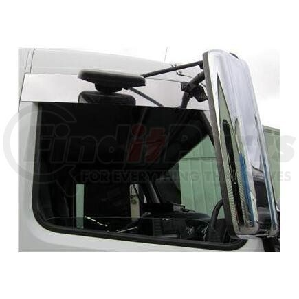 V-8038 by ARANDA - Chop Top Trim - 5 in. x 36 in., Stainless Steel, 22 Gauge, for 2005+ Volvo VNL