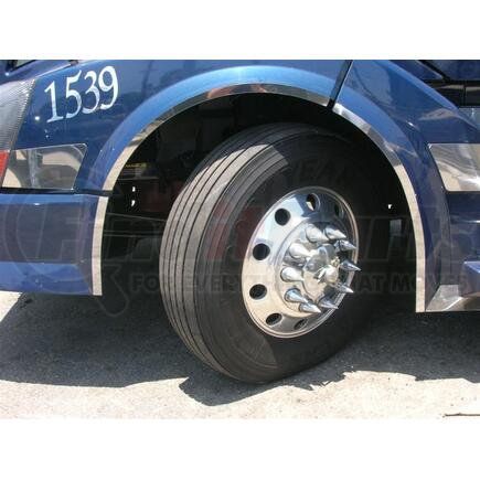 V8013 by ARANDA - Fender Trim - Front, Stainless Steel, For Volvo VNL Series