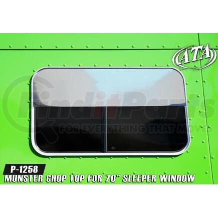 P-1258 by ARANDA - PETERBILT STAINLESS 8 INCH 70 INCH SLEEPER WINDOW CHOP TOP