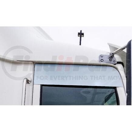 W-4033-C-PLC by ARANDA - 8 INCH CHOP TOP TRIM FOR 2001-2014 WESTERN STAR 5700 BLIND MOUNT - NO MIRROR BRACKET MATERIAL - STEEL PAINT LOCK - SURFACE READY FOR PAINTING
