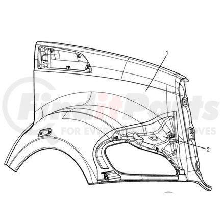 L79-1037-100 by KENWORTH - LH FENDER