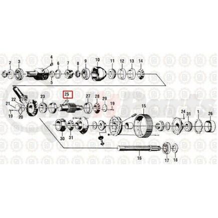 PAI BKY-2740 Steering King Pin Draw Key Steering King Pin Draw Key