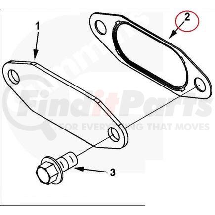 132042 by PAI - HVAC Heater Core Gasket - Cummins ISX Engines Application