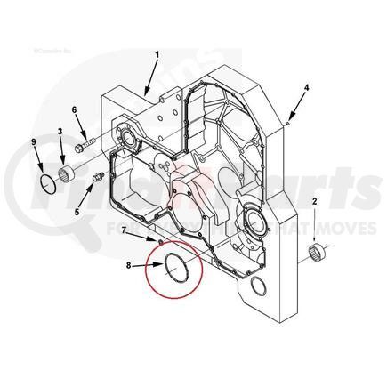 121345 by PAI - Rectangular Sealing Ring