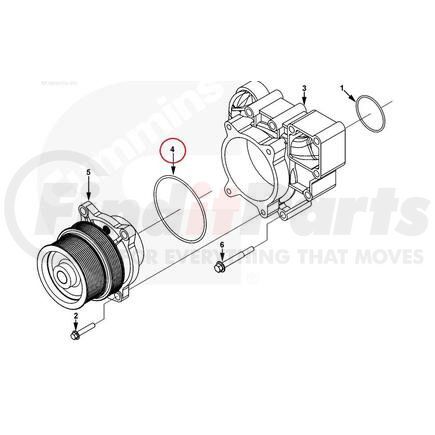 121384 by PAI - O-Ring - 0.139 in C/S x 4.859 in ID 3.53 mm C/S x 123.42 mm ID EPDM 70, Black Series # -249