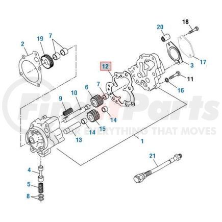 131322 by PAI - Cover Gasket - Cummins N14 Series Application