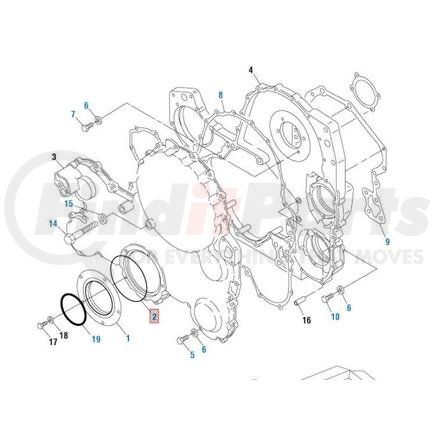 321433 by PAI - O-Ring - 0.275 in C/S x 4.725 in ID 6.99 mm C/S x 120.02 mm ID, Silicone 70, Yellow Series # -427