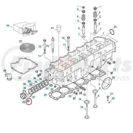 321267 by PAI - O-Ring - 0.103 in C/S x 4.987 in ID 2.62 mm C/S x 126.67 mm ID, Viton 75, Series # -159