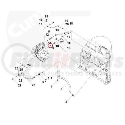 321270 by PAI - O-Ring - 0.072in C/S x 0.351in ID 1.83mm C/S x 8.92mm ID Viton (90) Series # 3-904