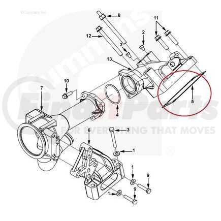 131629 by PAI - Air Gasket - Cummins L10 / M11 / ISM Series Application