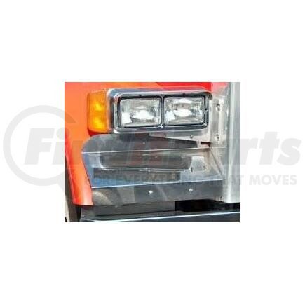 Aranda P1045 Fender Corner Guard Fender Corner Guard - Squared, Stainless Steel, For Petebilt 378 and 379