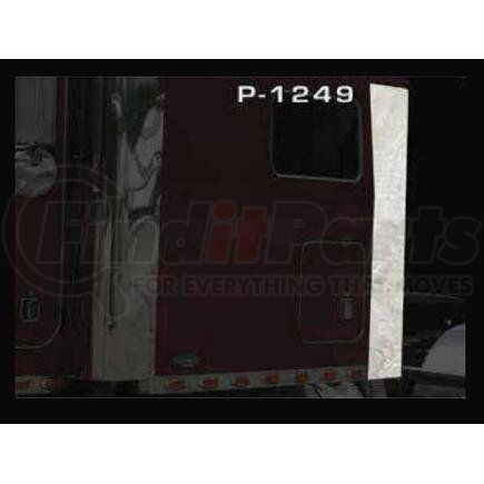 P-1249 by ARANDA - Sleeper Body Ext. (2pc.) Replacement Bottoms Make Peterbilt Model 70'' Sleeper Size 14x59 Units 1 Pr. Material S.S. Gauge 18G Alloy #430 Finish BA