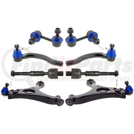 MKIT10007 by MEVOTECH - Suspension Kit - Front, 8-Piece Front End Supreme Steering and Suspension