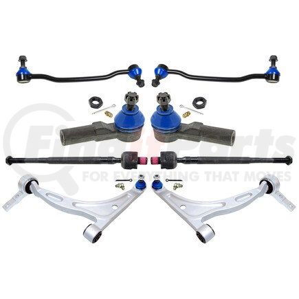 MKIT10010 by MEVOTECH - Suspension Kit - Front, 8-Piece Front End Supreme Steering and Suspension
