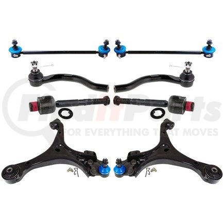 MKIT10006 by MEVOTECH - Suspension Kit - Front, 8-Piece Front End Supreme Steering and Suspension