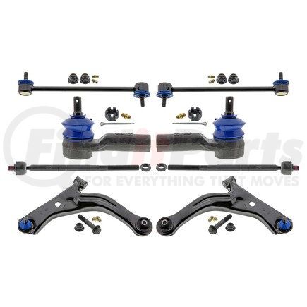MKIT10032 by MEVOTECH - Suspension Kit - Front, 8-Piece Front End Supreme Steering and Suspension