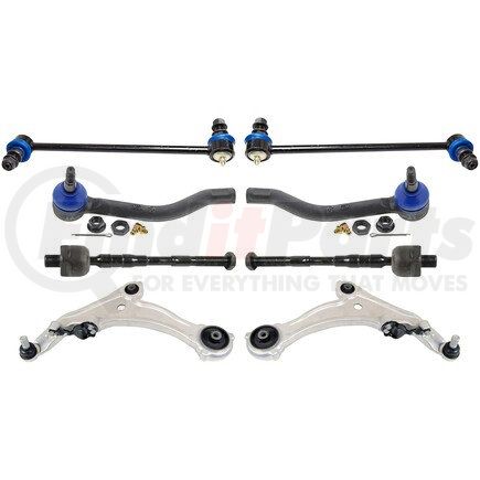 MKIT10024 by MEVOTECH - Suspension Kit - Front, 8-Piece Front End Supreme Steering and Suspension