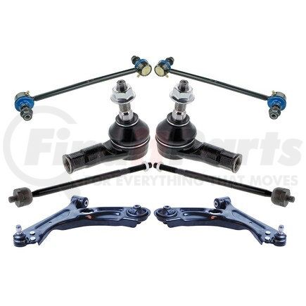 MKIT10026 by MEVOTECH - Suspension Kit - Front, 8-Piece Front End Supreme Steering and Suspension