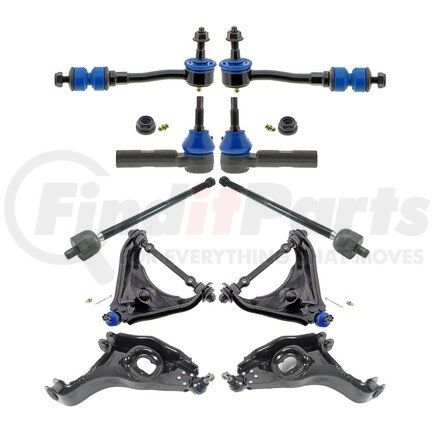MKIT10041 by MEVOTECH - Suspension Kit - Front, 10-Piece Front End Supreme Steering and Suspension