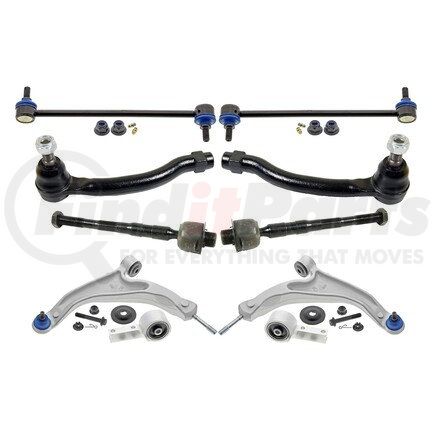 MKIT10047 by MEVOTECH - Suspension Kit - Front, 8-Piece Front End Supreme Steering and Suspension