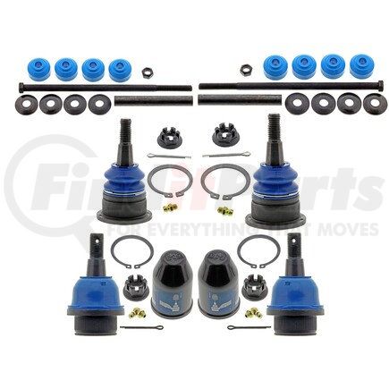 MKIT10051 by MEVOTECH - Suspension Kit - Front, 8-Piece Front End Supreme Steering and Suspension