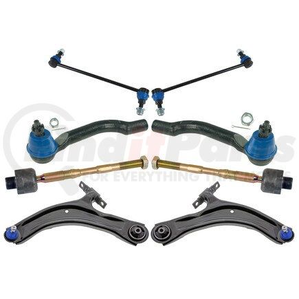 MKIT10044 by MEVOTECH - Suspension Kit - Front, 8-Piece Front End Supreme Steering and Suspension