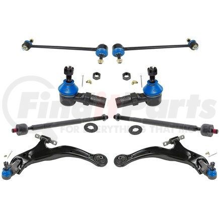 MKIT10119 by MEVOTECH - Suspension Kit - Front, 8-Piece Front End Supreme Steering and Suspension